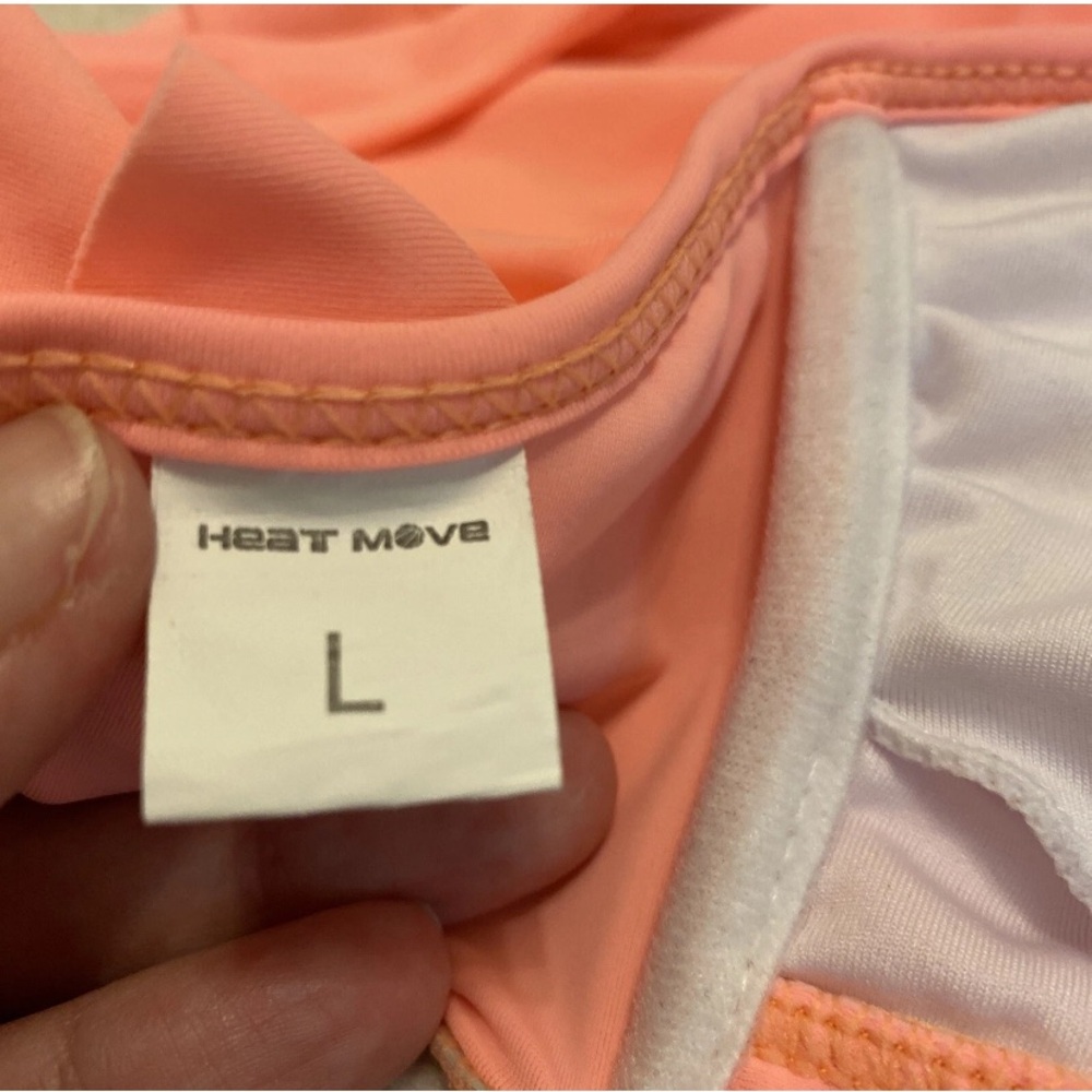 Peach Ruffle Halter Bikini Top - Picture 2 of 12